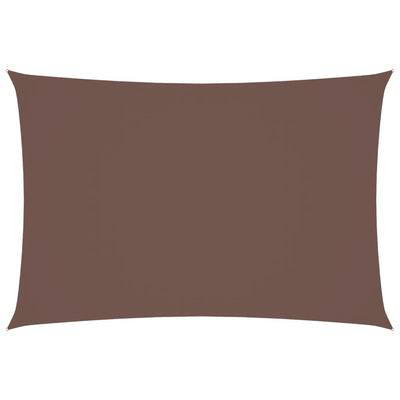 Ruskea aurinkopurje oxford-kangas suorakaide Larisia 2,5x4,5 m