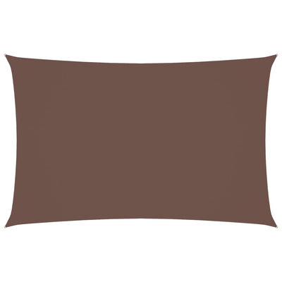 Ruskea aurinkopurje oxford-kangas suorakaide Larisia 2,5x5 m