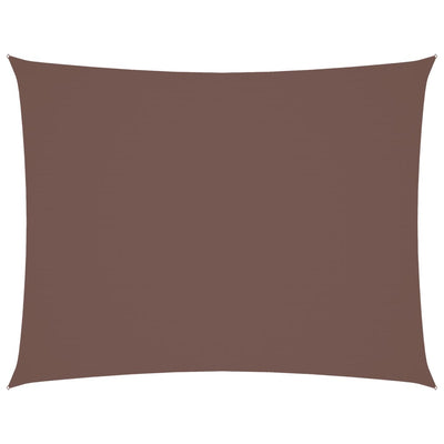 Ruskea aurinkopurje oxford-kangas suorakaide Larisia 3x4 m
