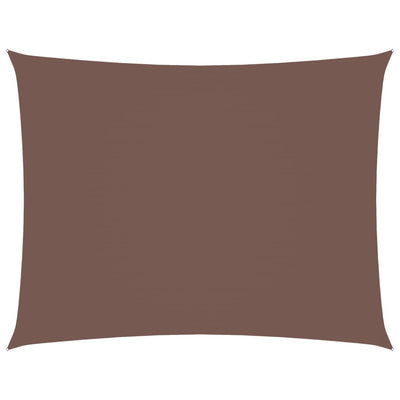 Ruskea aurinkopurje oxford-kangas suorakaide Larisia 3x4,5 m