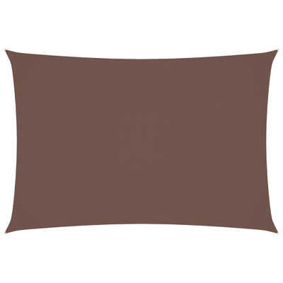 Ruskea aurinkopurje oxford-kangas suorakaide Larisia 3x5 m