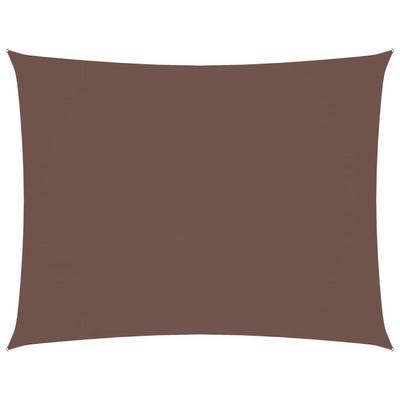 Ruskea aurinkopurje oxford-kangas suorakaide Larisia 4x5 m