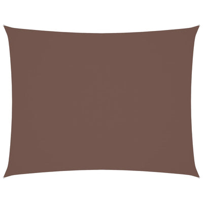 Ruskea aurinkopurje oxford-kangas suorakaide Larisia 4x6 m