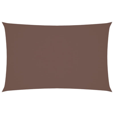 Ruskea aurinkopurje oxford-kangas suorakaide Larisia 4x7 m