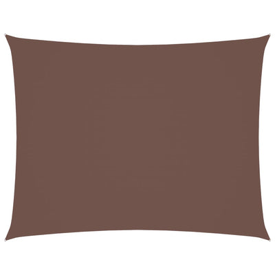 Ruskea aurinkopurje oxford-kangas suorakaide Larisia 5x6 m