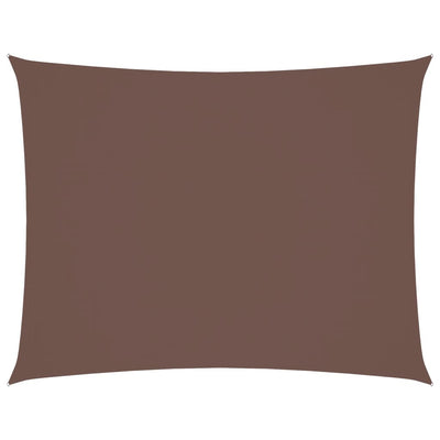 Ruskea aurinkopurje oxford-kangas suorakaide Larisia 5x7 m
