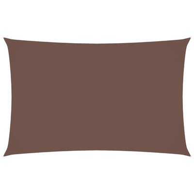 Ruskea aurinkopurje oxford-kangas suorakaide Larisia 5x8 m