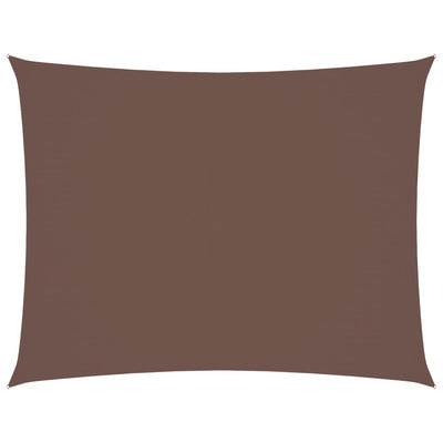 Ruskea aurinkopurje oxford-kangas suorakaide Larisia 6x7 m