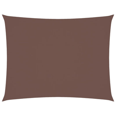 Ruskea aurinkopurje oxford-kangas suorakaide Larisia 6x8 m