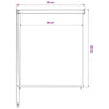 Rullaverho ulkotiloihin, kermanvärinen, 85(L)x140(K) cm, HDPE