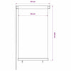 Rullaverho ulkotiloihin 85(L)x140(K) cm tummanvihreä HDPE