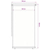 Rullaverho ulkotiloihin 125(L)x230(K) cm tummanvihreä HDPE