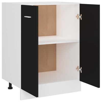 Alakaappi musta 60x46x81,5 cm tekninen puu