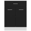 Musta alalipastokaappi Pompilas 60x46x81,5cm (puinen)