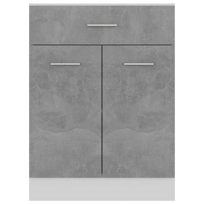 Alalipastokaappi betoninharmaa 60x46x81,5 cm tekninen puu