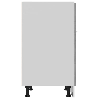 Alalipastokaappi betoninharmaa 60x46x81,5 cm tekninen puu