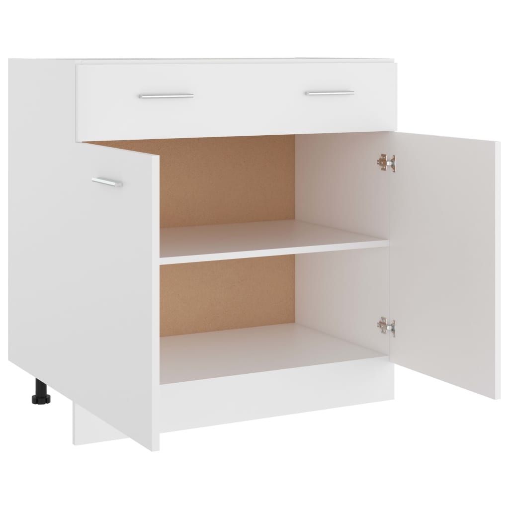 Valkoinen alalipastokaappi Pompilas 80x46x81,5cm (puinen)