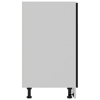 Alalipastokaappi musta 80x46x81,5 cm tekninen puu