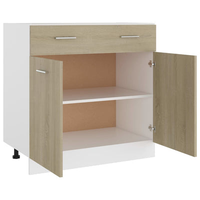 Alalipastokaappi Sonoma-tammi 80x46x81,5 cm tekninen puu