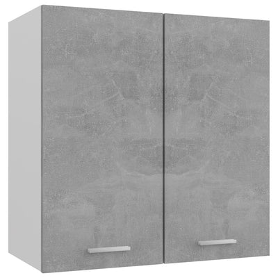 Seinäkaappi betoninharmaa 60x31x60 cm tekninen puu