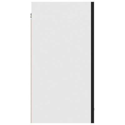 Seinäkaappi musta 80x31x60 cm tekninen puu