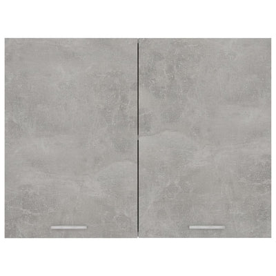 Seinäkaappi betoninharmaa 80x31x60 cm tekninen puu