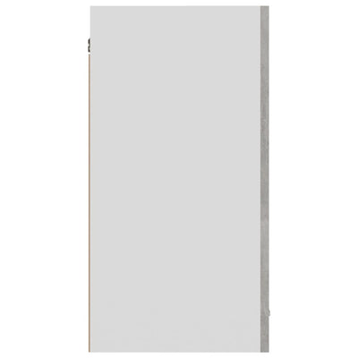 Seinäkaappi betoninharmaa 80x31x60 cm tekninen puu