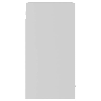 Valkoinen seinäkaappi lasilla Pompilas 40x31x60cm (puinen)