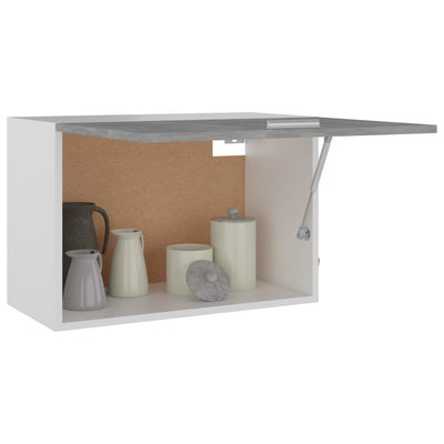 Seinäkaappi betoninharmaa 60x31x40 cm tekninen puu