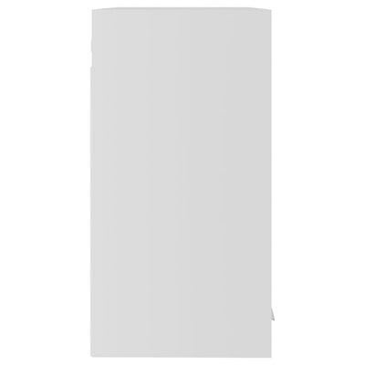 Valkoinen seinäkaappi lasilla Pompilas 60x31x60cm (puinen)