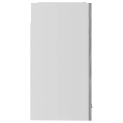 Seinäkaappi lasilla betoninharmaa 60x31x60 cm tekninen puu