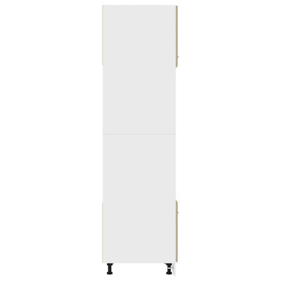 Mikroaaltouunin kaappi Sonoma-tammi 60x57x207 cm tekninen puu