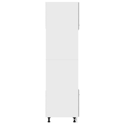 Mikroaaltouunin kaappi betoninharmaa 60x57x207 cm tekninen puu