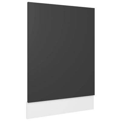 Astianpesukoneen paneeli harmaa 45x3x67 cm lastulevy