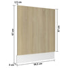Astianpesukoneen paneeli Sonoma-tammi 59,5x3x67 cm lastulevy