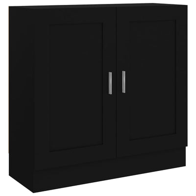 Kirjahylly musta 82,5x30,5x80 cm tekninen puu