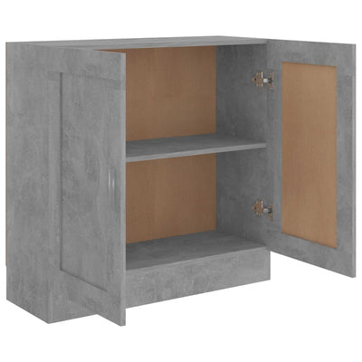 Kirjahylly betoninharmaa 82,5x30,5x80 cm tekninen puu