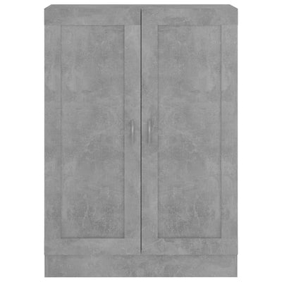 Kirjahylly betoninharmaa 82,5x30,5x115 cm lastulevy