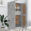 Kirjahylly betoninharmaa 82,5x30,5x150 cm lastulevy