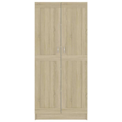 Kirjahylly Sonoma-tammi 82,5x30,5x185,5 cm tekninen puu