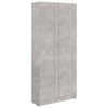 Kirjahylly betoninharmaa 82,5x30,5x185,5 cm tekninen puu