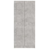 Kirjahylly betoninharmaa 82,5x30,5x185,5 cm tekninen puu