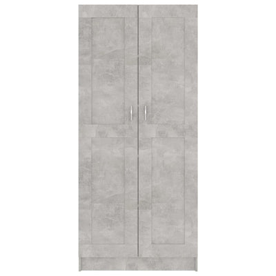 Kirjahylly betoninharmaa 82,5x30,5x185,5 cm tekninen puu
