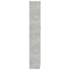 Kirjahylly betoninharmaa 82,5x30,5x185,5 cm tekninen puu