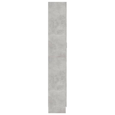 Kirjahylly betoninharmaa 82,5x30,5x185,5 cm tekninen puu