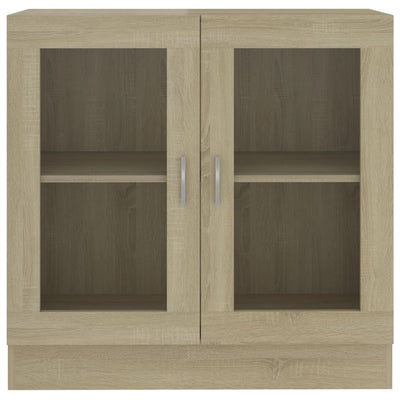 Vitriinikaappi Sonoma-tammi 82,5x30,5x80 cm tekninen puu