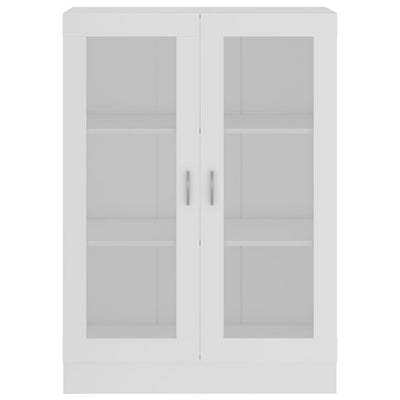 Vitriinikaappi valkoinen 82,5x30,5x115 cm tekninen puu