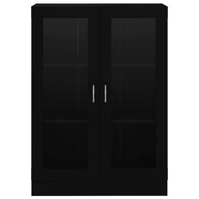 Musta vitriinikaappi Mable 82,5x30,5x115cm (puinen)