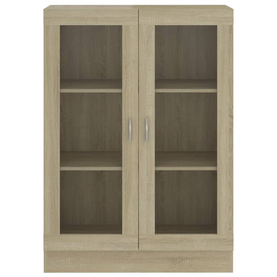 Vitriinikaappi Sonoma-tammi 82,5x30,5x115 cm tekninen puu