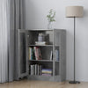 Vitriinikaappi betoninharmaa 82,5x30,5x115 cm tekninen puu